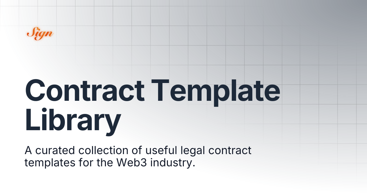 Contract Template Library | EthSign Docs